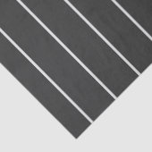 エレガントなチャコールグレーとホワイトのピンストライプパターン 薄葉紙 (詳細)