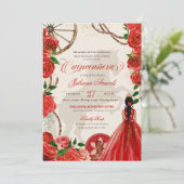 エレガントなチャローレッドローズ ウエスタンランチ キンセアニエラ 招待状 (スタンド正面)