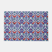 エレガントなチューリップとローズの花の写真撮影 ドアマット (正面)