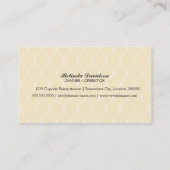 エレガントなチョコレートカップケーキのベーカリーの名刺 名刺 (裏面)