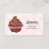 エレガントなチョコレートカップケーキのベーカリー 名刺 (正面)
