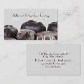 エレガントなチョコレート・キャンディの名刺 名刺 (正面/裏面)