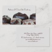エレガントなチョコレート・キャンディの名刺 名刺 (正面/裏面)