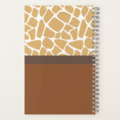 エレガントなツートンカラーのパーソナライズスパイラルノートブック ノートブック (裏面)