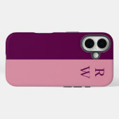 エレガントなツートンピンク Case-Mate iPhoneケース (裏面 (横))