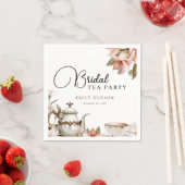 エレガントなティーパーティーのブライダルシャワー スタンダードカクテルナプキン (インサイチュ)