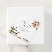 エレガントなティーパーティーのブライダルシャワー フェイバータグ (インサイチュ)