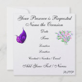 エレガントなティーパーティー - SRF 招待状 (裏面)