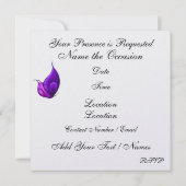 エレガントなティーパーティー - SRF 招待状 (裏面)