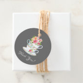 エレガントなティーブライダルシャワーギフトタグ フェイバータグ (インサイチュ)