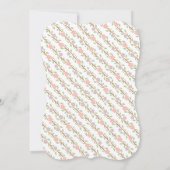 エレガントなティーポットのブライダルシャワーの招待状 招待状 (裏面)