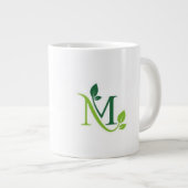 エレガントなティーマグ - 毎日お茶を愛する人へ ジャンボコーヒーマグカップ (正面右)