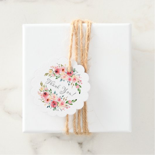 エレガントなティー ブライダルシャワー ギフトタグ フェイバータグ (インサイチュ)