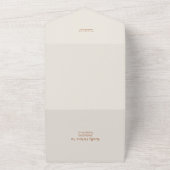 エレガントなテラコッタ ウェディング 招待状 デザイン (外側)