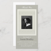 エレガントなテンプレートは記念の写真2感謝していしています サンキューカード (正面/裏面)