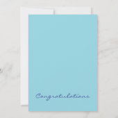 エレガントなテーブルナンバーカード 招待状 (裏面)