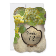 エレガントなテーブルナンバー 受付 葡萄 ワイナリー