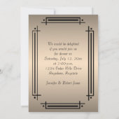 エレガントなディナー・パーティ 招待状 (裏面)