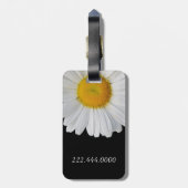 エレガントなデイジーのカスタムな荷物のラベル ラゲッジタグ (裏面縦)