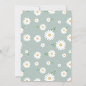 エレガントなデイジーの70歳の節目 誕生日 招待状 (裏面)