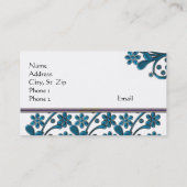 エレガントなデザイナービジネス及びプロフィールカードテンプレート 名刺 (裏面)