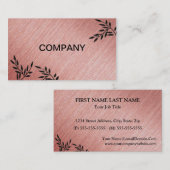 エレガントなデザイナー名刺 名刺 (正面/裏面)