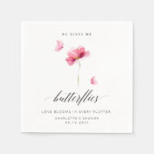 エレガントなデザインが私をときめかせる フラワーナプキン スタンダードカクテルナプキン (正面)