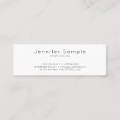 エレガントなデザインのお洒落で明白な専門のモダン スキニー名刺 (正面)