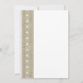 エレガントなデザインのギリシャまたはローマの誕生日パーティー 招待状 (裏面)