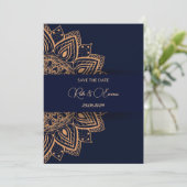 エレガントなデザインの結婚式招待状 招待状 (スタンド正面)