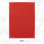 エレガントなトナカイのクリスマスホリデーレッド 招待状