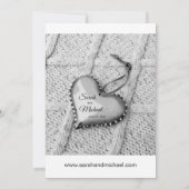 エレガントなトラディショナルフォトウェディング セーブ・ザ・デート 招待状 (裏面)