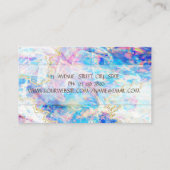 エレガントなトレンディゴールド、オパールロータス 名刺 (裏面)