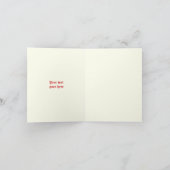 エレガントなドクロ ハロウィン 赤い結婚式 ありがとう サンキューカード (内部)