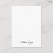 エレガントなドット赤アクセント ゲストインフォカード エンクロージャーカード (裏面)