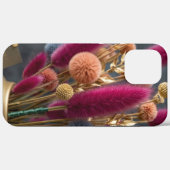 エレガントなドライバニーテール＆ポンポン花の植物図鑑 Case-Mate iPhoneケース (裏面 (横))