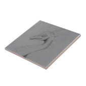 エレガントなドラゴンのスケッチ タイル (側面)