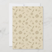 エレガントなドリームキャッチャー トライバル ウェディング 招待状 (裏面)