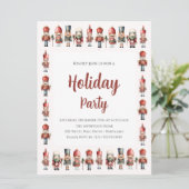 エレガントなナッツクラッカー クリスマス ホリデー パーティー 招待状 (スタンド正面)