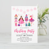 エレガントなナッツクラッカー・バレエのクリスマス・パーティー 招待状 (スタンド正面)
