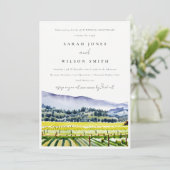 エレガントなナパバレーでのワイナリー結婚記念日 招待状 (スタンド正面)