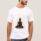 エレガントなナマステ仏 Tシャツ (正面)