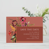 エレガントなニューガーデンフラワーウェディング セーブザデート (スタンド正面)