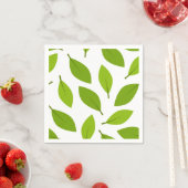 エレガントなネイチャーグリーンリーフ スタンダードカクテルナプキン (インサイチュ)