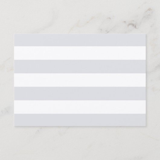 エレガントなネイビーとホワイトの結婚式の披露宴 エンクロージャーカード (裏面)