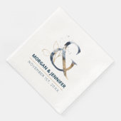 エレガントなネイビーブルーとゴールドのアンパサンド結婚式 (コーナー)