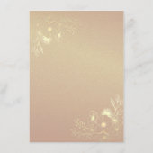 エレガントなネイビーブルーの結婚式詳細案内カード エンクロージャーカード (裏面)