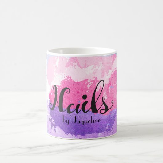 エレガントなネイリスト コーヒーマグカップ (中央)