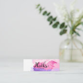 エレガントなネイリスト スキニー名刺 (スタンド正面)