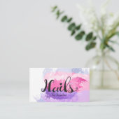 エレガントなネイリスト 名刺 (スタンド正面)